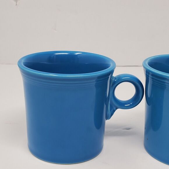 FIESTAWARE Homer Laughlin Classic Ring handle 10.5 Oz Cup Blue Set of 2 - Picture 11 of 11